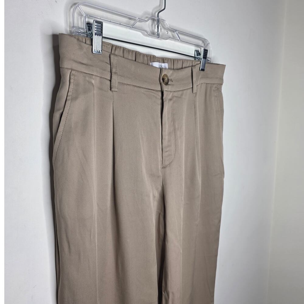 NWT Ann Taylor Loft Emory taper pants - khaki tan camel - 10 - Picture 2 of 5